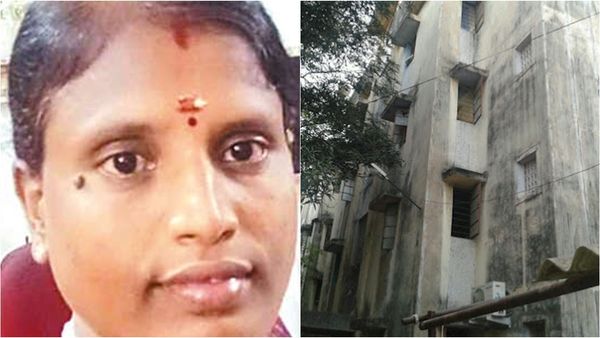 சென்னை புளியந்தோப்பு போலீஸ் குடியிருப்பில் பெண் காவலர் படுக்கை அறையில் இருந்த கோலம்.. போலீஸ் விசாரணை