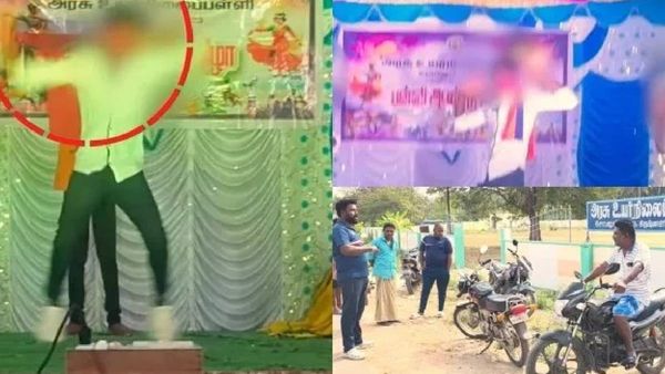 பள்ளி கூடத்தில் காடுவெட்டி குரு, வீரப்பன்.. பாமக துண்டுடன் நடனம்! ஆசிரியர்கள் மீது பாய்ந்த ஆக்சன்..!