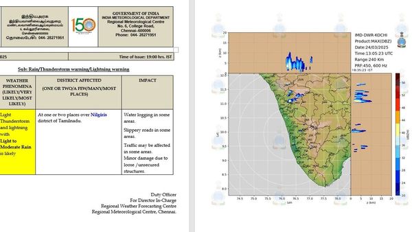 தமிழக மேற்கு தொடர்ச்சி மலை மாவட்டங்களில் இன்றும் நாளையும் மழைக்கு வாய்ப்பு