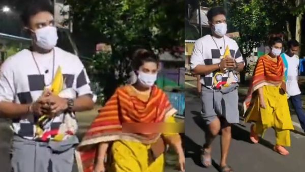 திருவண்ணாமலை கிரிவலம் வந்த சினேகா- பிரசன்னா! செருப்பு அணிந்து வந்ததால் சர்ச்சை!