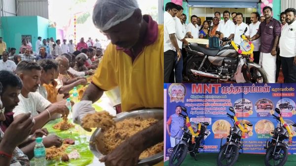 அரசூர் பூச்சிக்காடு அசந்துபோச்சு.. லாபத்தில் தொழிலாளர்களுக்கு பைக், தங்க நாணயம் தந்த டிராவல்ஸ் ஓனர்