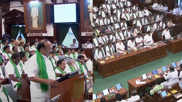 பச்சை துண்டு அணிந்து வந்த திமுக எம்.எல்.ஏக்கள்.. முதல்வர், துணை முதல்வர் மற்றும் சீனியர்கள் மிஸ்ஸிங்!