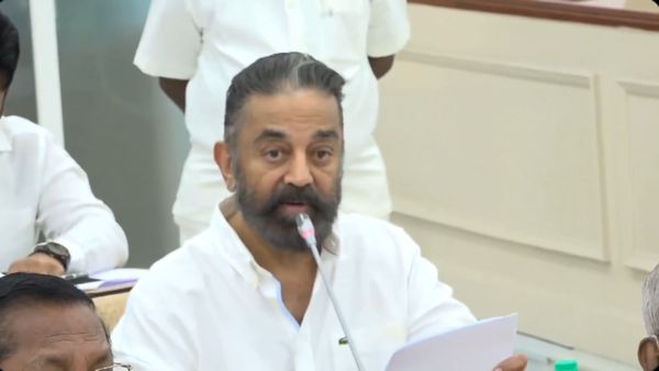 நாம் கனவு காண்பது INDIA- பாஜகவின் கனவு 'ஹிந்தியா-அனைத்துக் கட்சிக் கூட்டத்தில் கமல்ஹாசன் அனல் பேச்சு