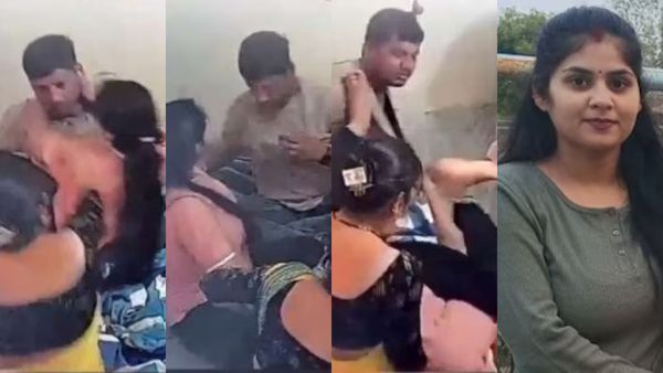 பெட் ரூமில் கணவனின் கழுத்தை பிடித்து.. மகளின் கையை தாய் இழுத்து.. .. இவரும் ஒரு பெண்ணா? ம.பி. வீடியோ