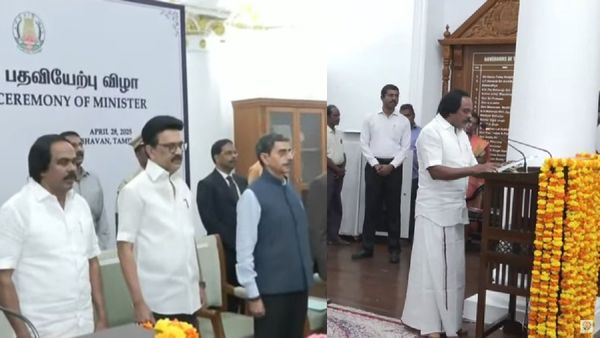 ஆளுநர் மாளிகையில் அமைச்சராக பதவியேற்றார் மனோ தங்கராஜ்.. மீண்டும் பால்வளத்துறை ஒதுக்கீடு!