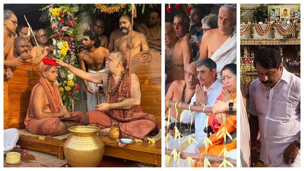 காஞ்சி இளைய மடாதிபதி சத்ய சந்திரசேகரேந்திர சங்கராச்சாரியார்- ஆளுநர் ரவி, நயினார், தினகரன் வாழ்த்து!