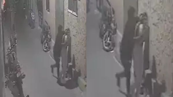 பெங்களூரில் தனியாக வந்த இளம்பெண்ணை கட்டிப்பிடித்து அத்துமீறல்.. வெளியான ஷாக் சிசிடிவி காட்சி