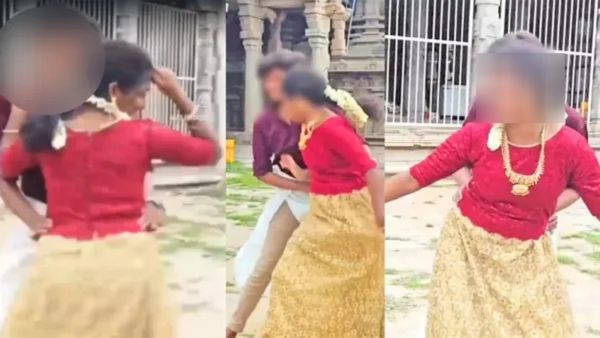 ஜிங்குச்சா.. நெல்லையப்பர் கோயிலில் ”தக்லைப்” ரீல்ஸ் போட்டு சிக்கிய சிறுவர் - சிறுமி