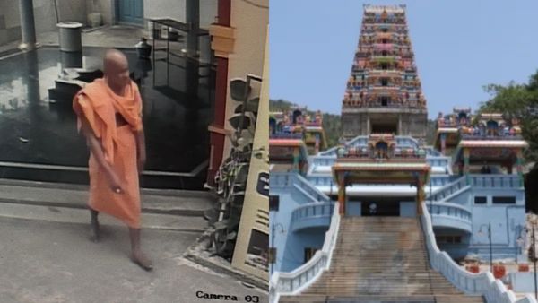 மருதமலை கோயிலில் நாளை குடமுழுக்கு.. இன்று முருகனின் வெள்ளி வேல் திருட்டு.. யார் அந்த சாமியார்?