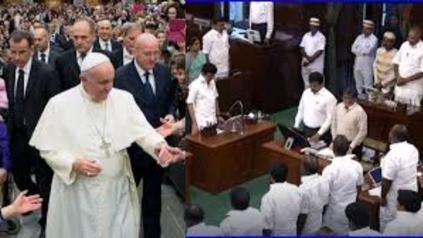 போப் பிரான்சிஸ் மறைவுக்கு தமிழக சட்டசபையில் இரங்கல்! தலைமை செயலகத்தில் அரைக்கம்பத்தில் தேசியக் கொடி