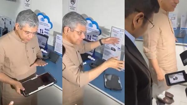 இந்தியாவில் தயாரிக்கப்பட்ட டேப்லெட்! தூக்கி போட்டு காலால் மிதித்த அமைச்சர் அஸ்வினி!