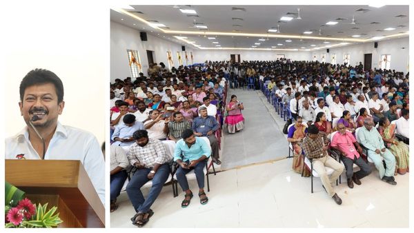 இந்தி திணிப்புக்கு என்றும் எதிர்ப்பு. சீனியர்களுக்கு கல்லூரி மாணவர்கள் தரும்பரிசு- உதயநிதி ஸ்டாலின்