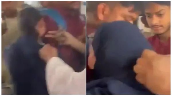 இந்து இளைஞருடன் சென்ற இஸ்லாமிய பெண் பர்தா கிழிப்பு.. சரமாரி தாக்குதல்.. உ.பியில் ஷாக்