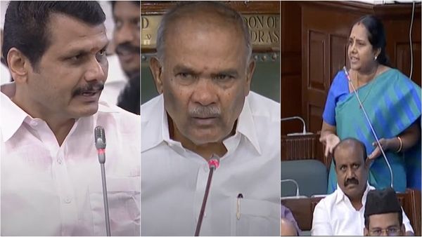 கோவை தெற்கு தொகுதி பாஜக எம்எல்ஏ வானதி சீனிவாசனுடன் 9 அமைச்சர்கள் காரசார வாதம்.. என்ன நடந்தது?