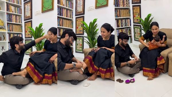 குழந்தைகள் பிறந்து 100 நாள்.. மனைவி, மகள்களுக்கு சினேகன் கொடுத்த ஸ்பெஷல் பரிசு.. குவியும் வாழ்த்து