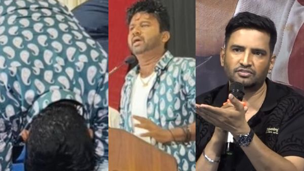 என் நண்பன் ரொம்ப நல்லவன்.. ப்ளீஸ் இப்படி பண்ணாதீங்க.. சந்தானத்துக்காக பவன் கல்யாண் காலில் விழுந்த கூல் சுரேஷ்