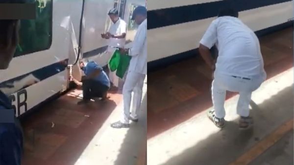 பல்லாவரம் ரயில் நிலையத்தில் படபடவென கேட்ட சத்தம்! பீதி அடைந்த ஏசி மின்சார ரயில் பயணிகள்.. என்னாச்சு