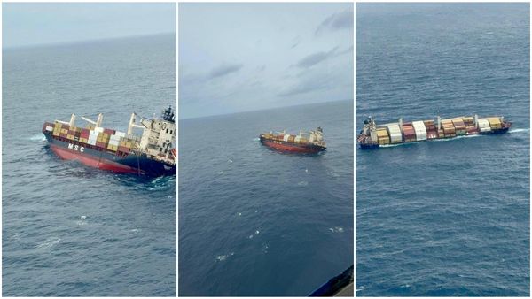கண்டெய்னர்களுடன் கடலில் தடுமாறிய சரக்கு கப்பல்! கடல் சீற்றத்தால் கேரள கடல் பகுதியில் அசம்பாவிதம்