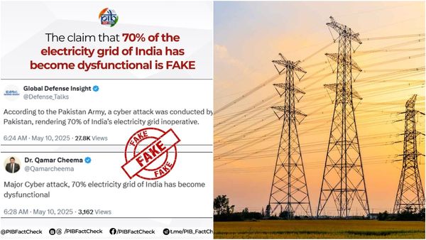 Fact check: பாக். சைபர் தாக்குதலால் 70% மின் விநியோகம் துண்டிக்கப்பட்டதா? பரவும் வதந்தி