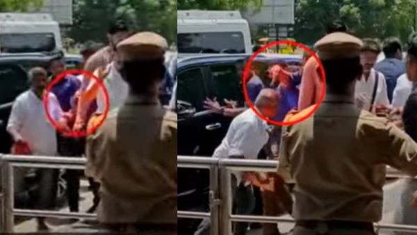 விஜய்யை பார்க்க வந்தவரின் தலையில் துப்பாக்கியை வைத்து மிரட்டிய பாதுகாவலர்? மதுரை ஏர்போர்ட்டில் பரபர