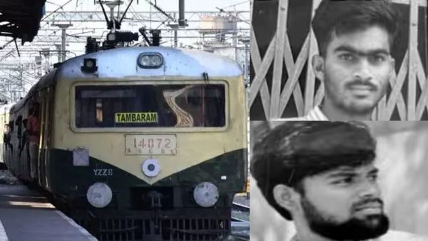 சென்னை மின்சார ரயில் மோதி.. கல்லூரி மாணவர்கள் 2 பேர் பலி.. செல்போன் பேசியபடி சென்றதால் விபரீதம்