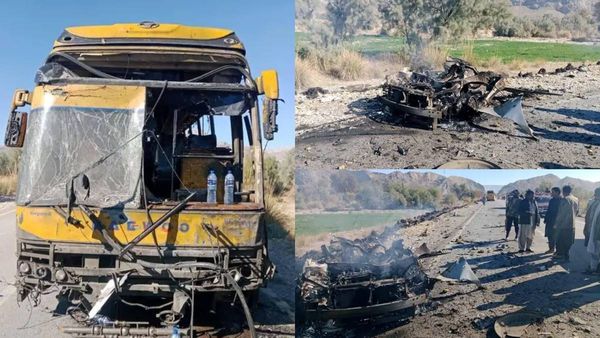 பாகிஸ்தானில் பயங்கரம்.. பள்ளி வாகனத்தை குறிவைத்து தற்கொலைப்படை தாக்குதல்.. 4 குழந்தைகள் உயிரிழப்பு