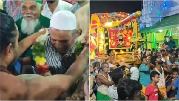 அம்மனுக்கு சாற்றிய மாலையை இஸ்லாமியருக்கு அணிவித்த சிவாச்சாரியார்! சித்திரை திருவிழாவில் நெகிழ்ச்சி