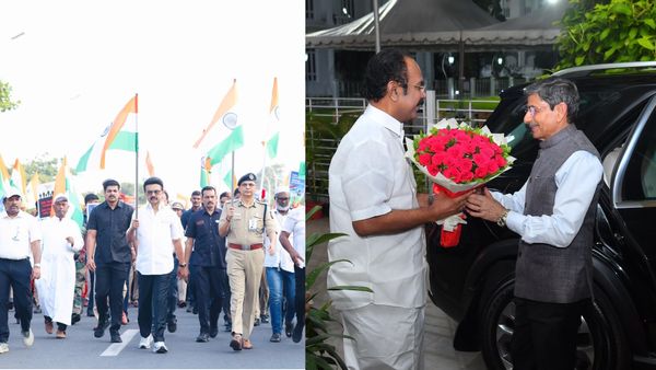 ஸ்டாலினை பாராட்டிய ஆளுநர்.. ராஜ்பவனில் தங்கம் தென்னரசு! தமிழ்நாட்டில் ரூட் மாறுதே.. எல்லாம் சுபம்!