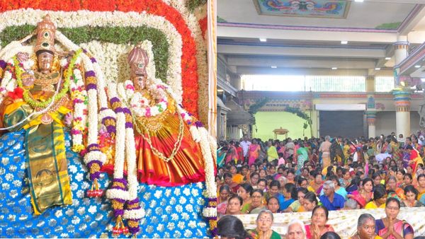 திண்டுக்கல்லுக்கே கொண்டாட்டம்.. அபிராமி அம்மனுக்கு திருக்கல்யாணம்! மனமுருகி நின்ற பக்தர்கள்..!