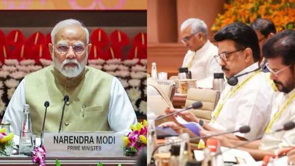 மாநிலங்களுக்கு 50% வரிப்பகிர்வு.. கல்வி நிதியும் உடனே வழங்குக.. நிதி ஆயோக் கூட்டத்தில் மு.க.ஸ்டாலின்