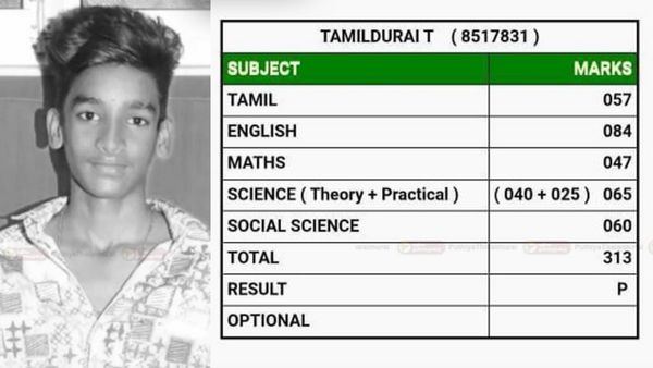 மின்சாரம் பாய்ந்து இறந்த 10ஆம் வகுப்பு மாணவன் 313 மதிப்பெண்களுடன் தேர்ச்சி! பெற்றோர் கண்ணீர்