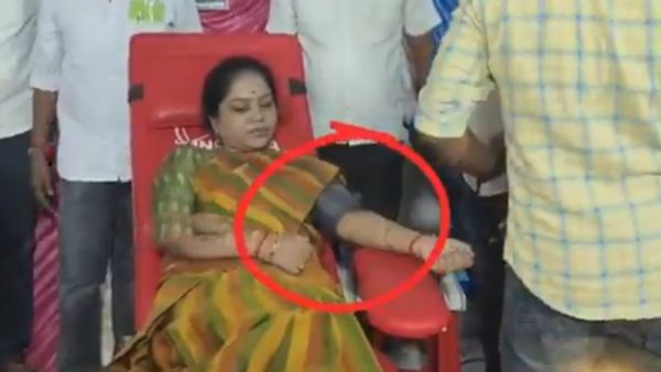 ரத்த தானம் செய்வதுபோல நடித்த அதிமுக மா.செ! வீடியோ வைரலான நிலையில் ஜெயசுதா கொடுத்த விளக்கத்தை பாருங்க