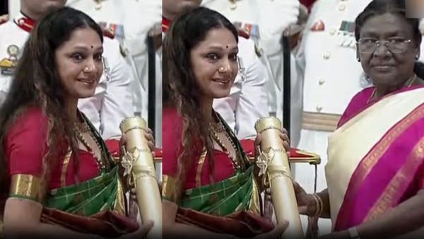 நடிகை ஷோபனாவுக்கு பத்ம பூஷன் விருது.. கெளரவித்த குடியரசுத் தலைவர் திரெளபதி முர்மு