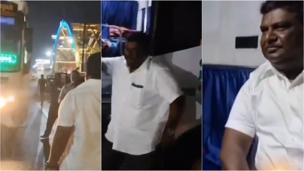 கிளாம்பாக்கம் அரசு பஸ்ஸில் டாப்பில் யாரு சார்.. அமைச்சர் சிவசங்கரை பார்த்ததுமே திகைத்து போன மக்கள்