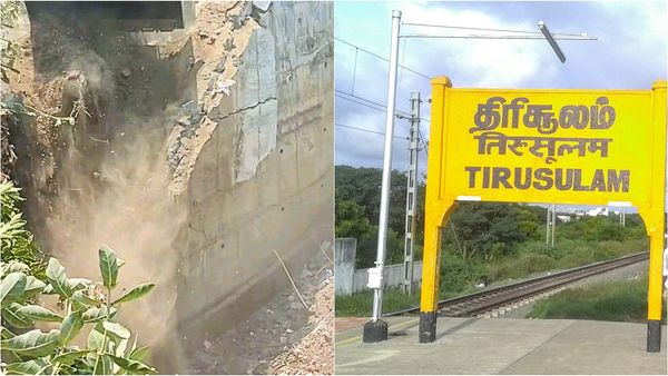 சென்னை பல்லாவரத்தை அடுத்த திரிசூலத்தில் 12 லட்சம் சுவர் அவுட்.. உடனே ஊராட்சி செய்த வேலை