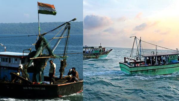 எல்லை தாண்டி மீன் பிடித்ததாக கூறி.. ராமேஸ்வரம் மீனவர்கள் 8 பேர் கைது.. இலங்கை கடற்படை அட்டூழியம்