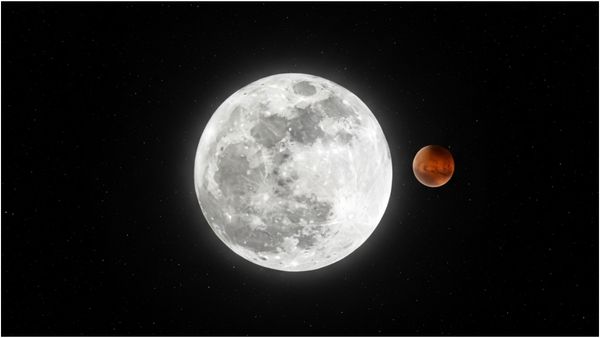 நிலவுக்கு பக்கத்தில் தெரியும் செவ்வாய்! நாளை வானில் நடக்கப்போகும் அதிசயம்! பார்க்க மறந்துடாதீங்க