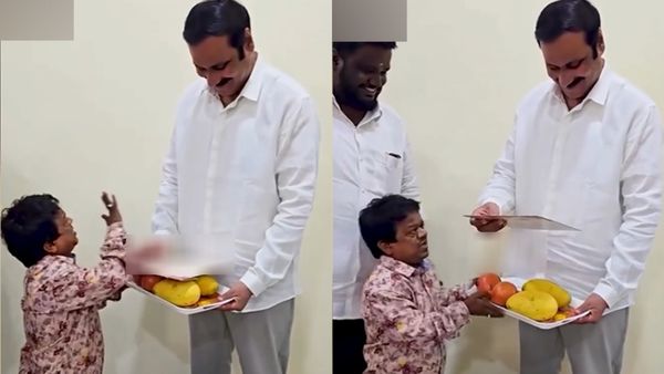 நேரா அன்புமணி கிட்டயே போயிட்டாரு கிங் காங்.. அந்த தட்டில் என்ன பாருங்க? கிங்காங் முகத்தில் பூரிப்பு