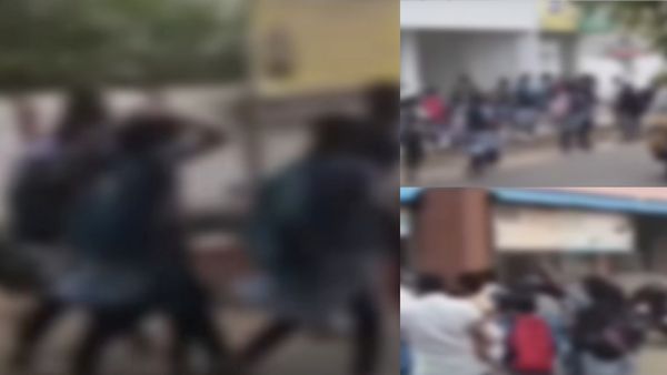 திருப்பூரில் அரசு பள்ளி மாணவிகள் ரோட்டிலேயே கட்டிப்புரண்டு.. திகைத்த மக்கள்! யாரும் கிட்ட போக முடியல