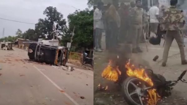 உத்தர பிரதேசத்தில் திடீர் வன்முறை.. கார், வாகனங்களுக்கு தீ வைத்த பீம் ஆர்மி அமைப்பினர்!