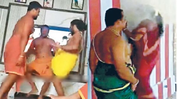 விருதுநகர் ஸ்ரீவில்லிப்புத்தூர் கோயில் அர்ச்சகர்கள் போதையில் ஒரே டான்ஸ்.. பாய்ந்தது அதிரடி ஆக்‌ஷன்