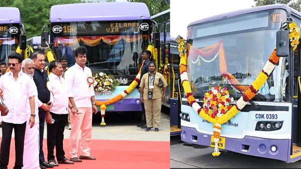 சென்னையில் 120 மின்சார பேருந்துகள்.. மகளிருக்கு கட்டணம் எவ்வளவு? எந்தெந்த ரூட்களில் ஓடுகிறது? விவரம்!