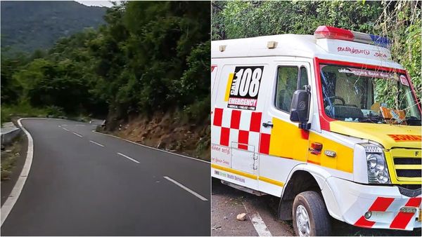 கொடைக்கானல் மலைப்பாதையில் பிரேக் பிடிக்காத ஆம்புலன்ஸ்.. கஷ்டத்திலும் நடந்த நல்ல விஷயம்