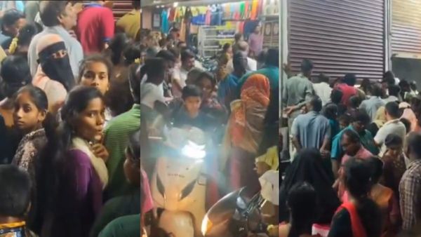 பள்ளி சீருடைகள் வாங்க அலைமோதிய பெற்றோர்கள்.. துணிக்கடைகளில் கதவுகளை மூடி வைத்து நடந்த வியாபாரம்