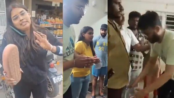 பெங்களூரில் நடுரோட்டில் ஆட்டோ டிரைவரை செருப்பால் அடித்த பெண்! மறுநாளே ட்விஸ்ட்.. காலில் விழுந்த ஜோடி