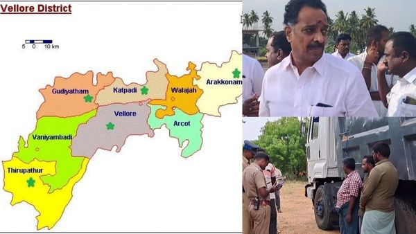 வேலூரில் லாரி பின்னாடியே ரோட்டில் ஓடிய விஜயபாஸ்கர்.. 15 கி.மீ. காரில் சேஸிங்.. கண்ணெதிரே அக்கிரமம்