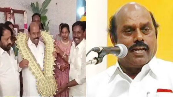 'ஐயா நீங்க வந்தாக வேண்டும் என்றார்கள்' தவெக நிர்வாகி பண மாலை அணிவித்த விவகாரம்.. எ.வ.வேலு பதிலடி