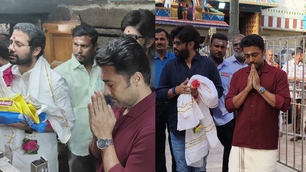 உள்ளம் உருகுதையா.. பழனி கோவிலில் முருகனை தரிசித்த சூர்யா! ’சூர்யா 46’ ஸ்க்ரிப்டை வைத்து பூஜை!