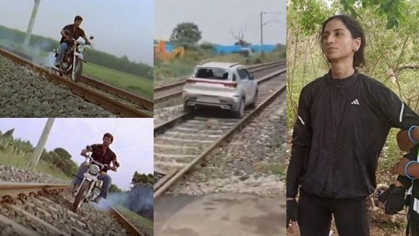 வாரான்.. வாரான்.. வரான்லே.. தாமிரபரணி விஷாலாக தண்டவாளத்தில் கார் ஓட்டிய பெண் இன்ஜினியர்.. பின்னணி