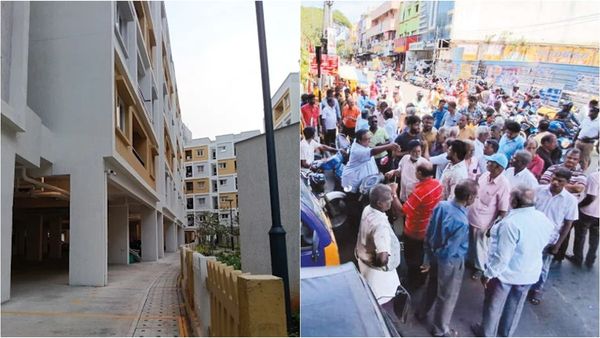 சென்னை திருவொற்றியூர் பிரபல அடுக்குமாடி குடியிருப்பு நிர்வாகத்திற்கு எதிராக சாலைக்கு வந்த மக்கள்